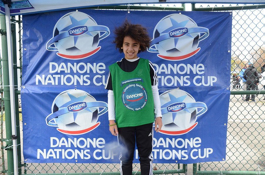 Adam Aouissi, a local contender for the Canadian national team of the Danone Nations Cup.