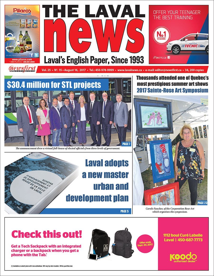 Front page image of The Laval News Volume 25 Number 15