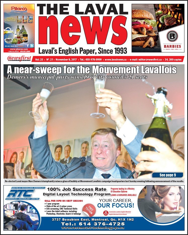 Front page image of The Laval News Volume 25 Number 21