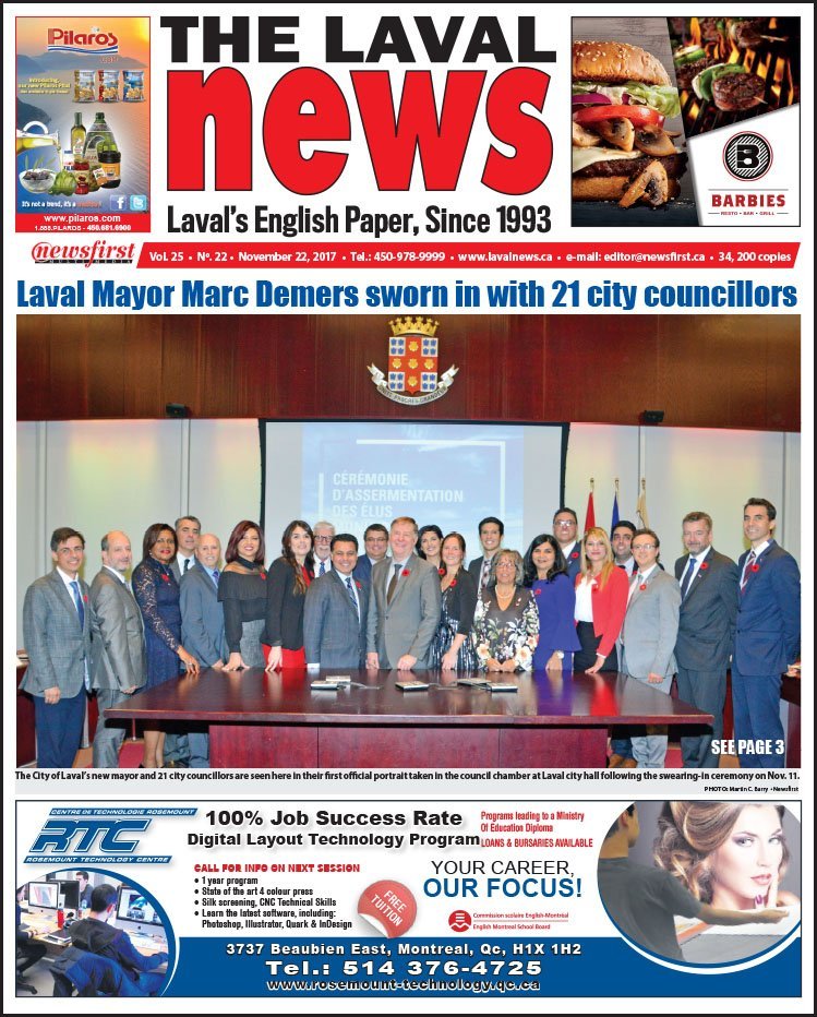 Front page image of The Laval News Volume 25 Number 22