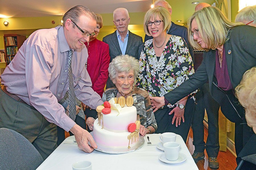 Rita Murray celebrates her 100th birthday.
