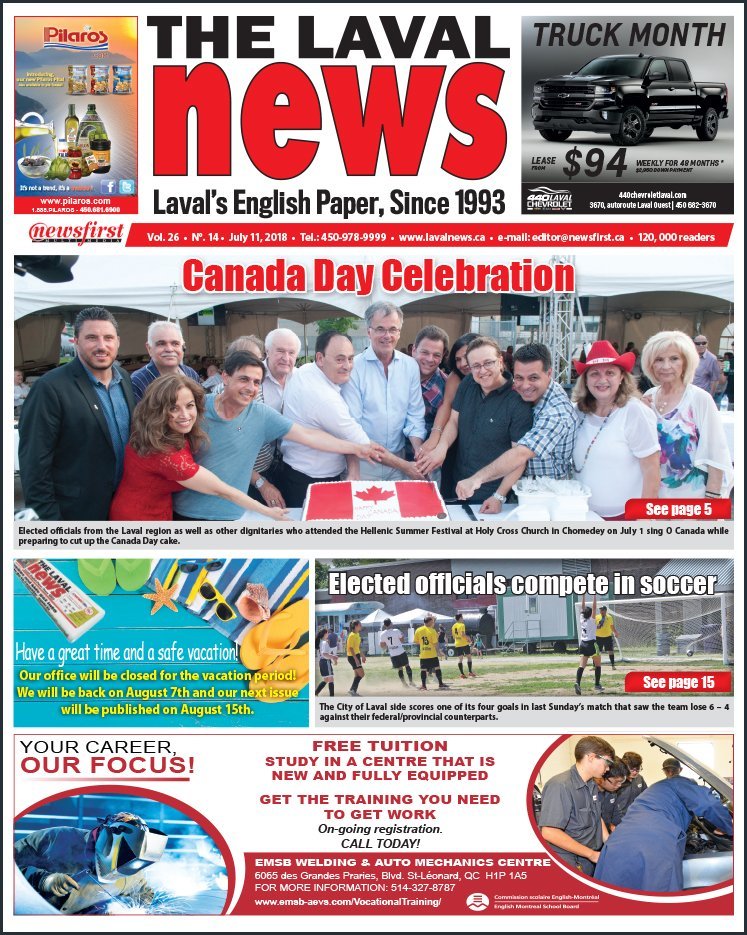 Front page image of The Laval News Volume 26 Number 14
