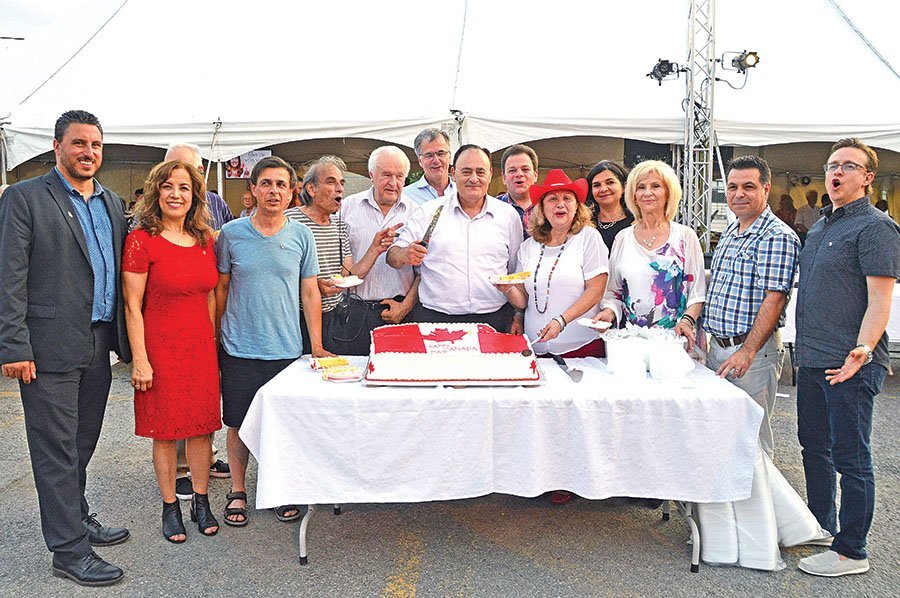 Partyers celebrate Canada, while paying homage to Greek heritage at the Laval Hellenic Summer Festival 2018