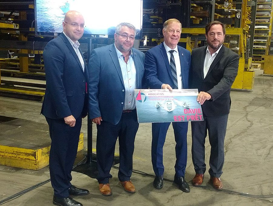 Demers pledges Laval’s support for suffering shipbuilder Davie Canada and its Laval partner Metalium