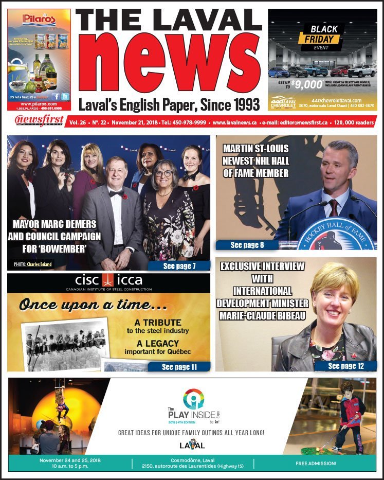 Front page image of The Laval News Volume 26 Number 22.