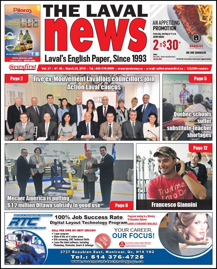 Front page of The Laval News Volume 27, Number 06
