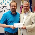 Guy Ouellette – cheque presentation -web
