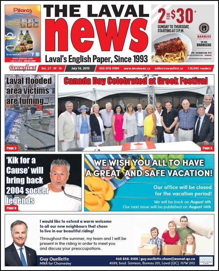 Front page of The Laval News Volume 27, Number 14