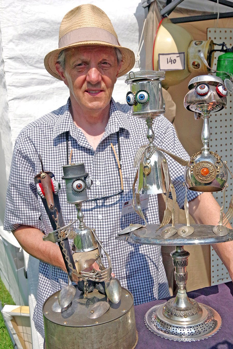 Thousands came out to bask in the sun while enjoying the art