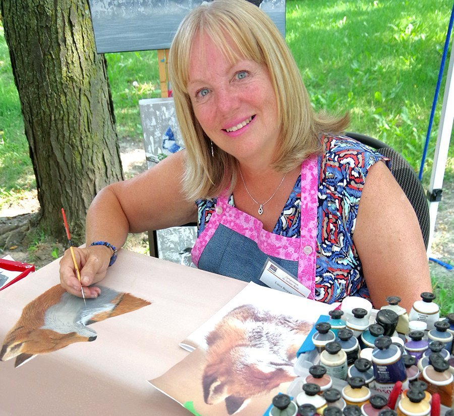 Thousands came out to bask in the sun while enjoying the art