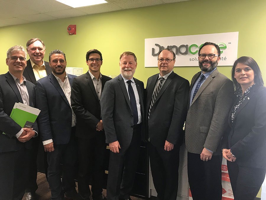 Laval mayor Marc Demers visits Dynacare