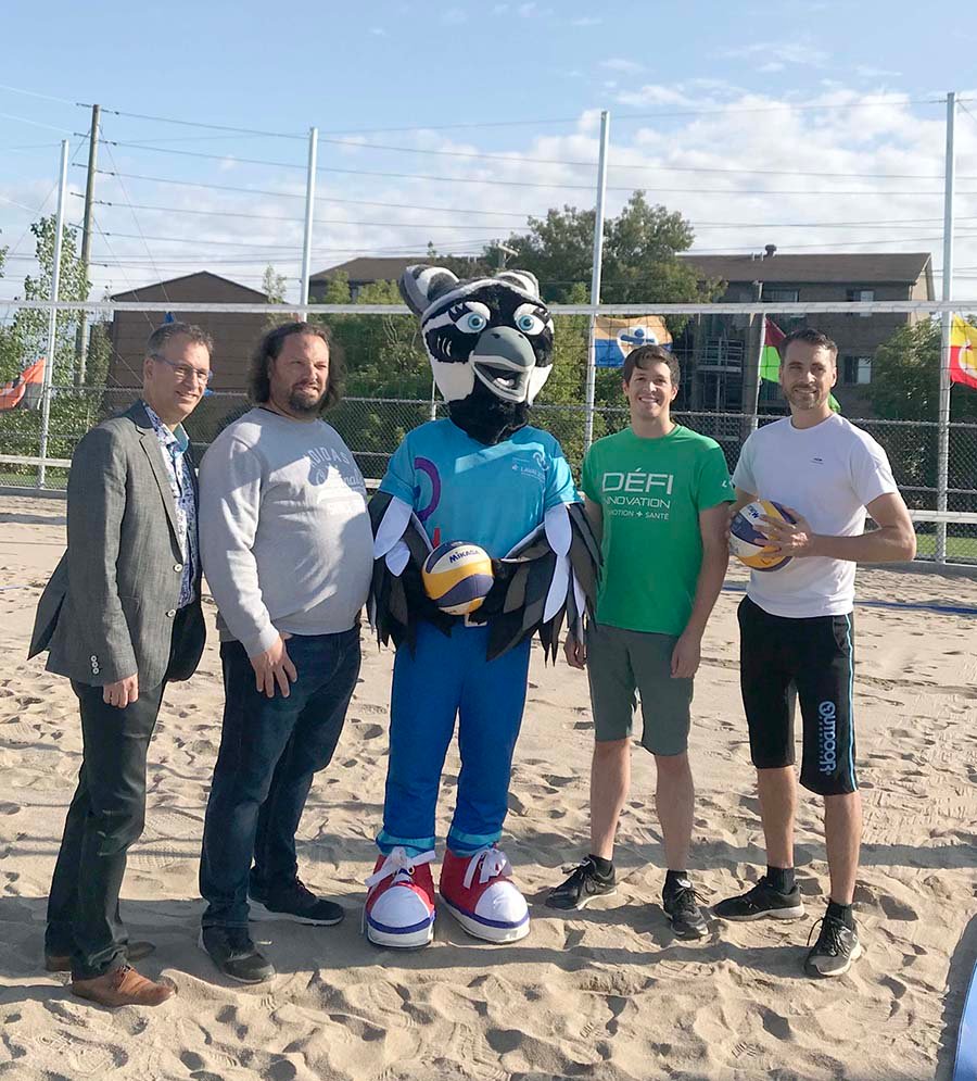 New beach volleyball courts at Centre sportif Bois-de-Boulogne