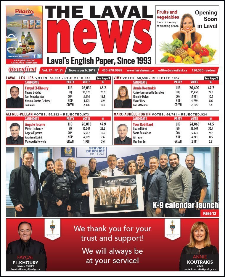 Front page of The Laval News Volume 27, Number 21