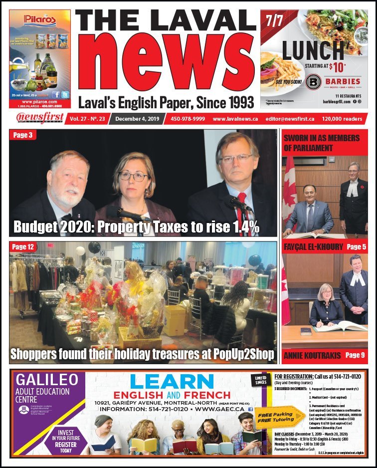Front page of The Laval News Volume 27, Number 23