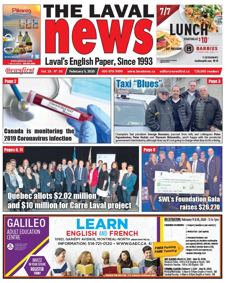 Front page of The Laval News Volume 28, Number 03