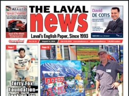 Front page of The Laval News.