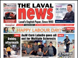 Front page of The Laval News.