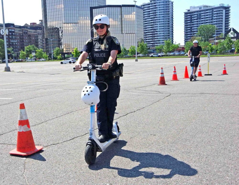 Laval Police racing to inform the public on safe ‘e-scooter’ use