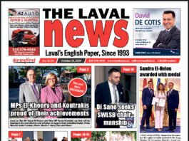 Front page of The Laval News.