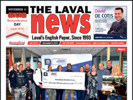 Front page of The Laval News.