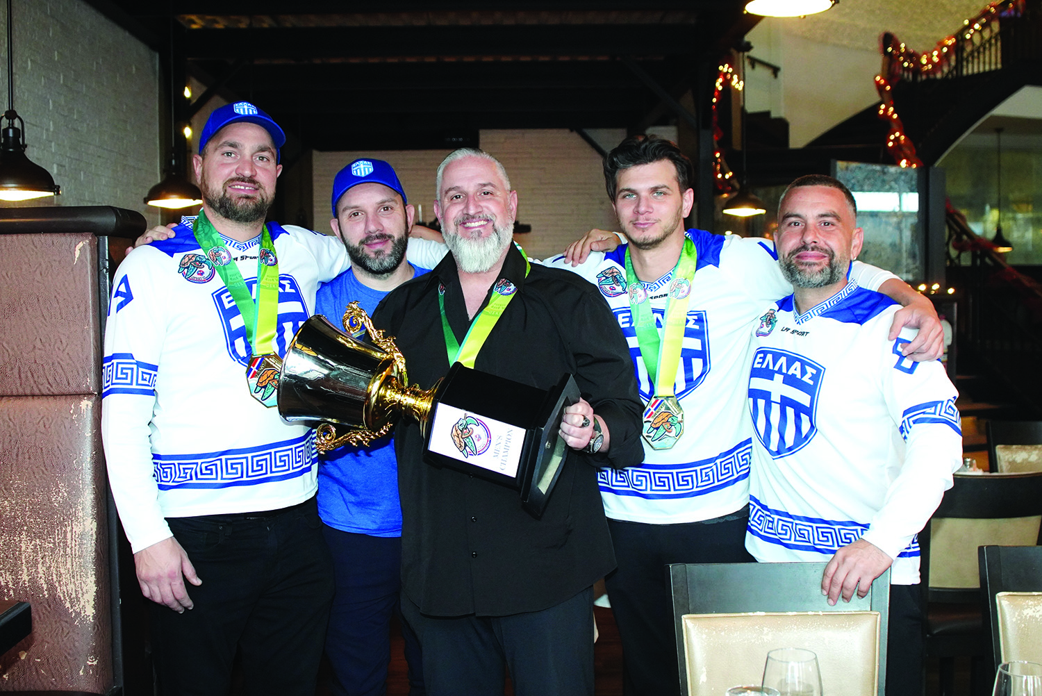 Local floor hockey team takes home the cup for Greece