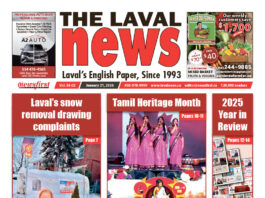 Front page of The Laval News.