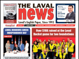 Front page of The Laval News.