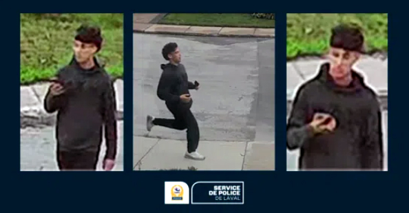 Laval Police seek to ID suspect after vehicle targeted by arson